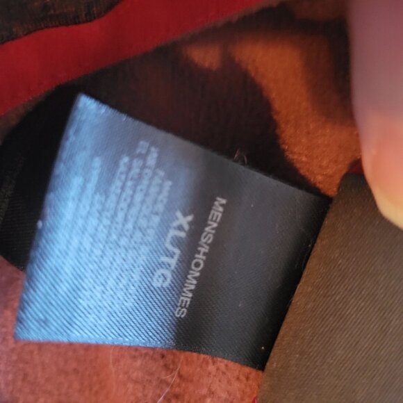 The North Face Mens 1/4 Zip Fleece Pullover Sweater XLT Polyester Red Gray - Picture 7 of 10